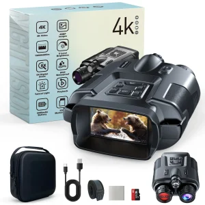 4K Night Vision Binoculars Infrared Zoom Rechargeable