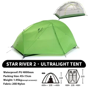 Naturehike Star-River Ultralight 2-Person Waterproof Tent